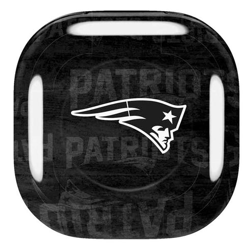 NFL New England Patriots Black & White Galaxy Buds Pro Skin