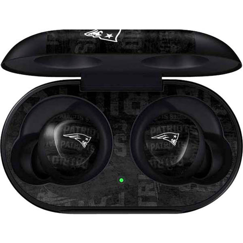 NFL New England Patriots Black & White Galaxy Buds Skin