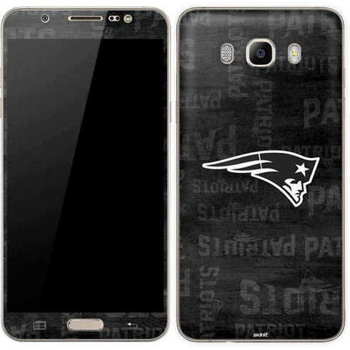 NFL New England Patriots Black & White Galaxy J7 Skin