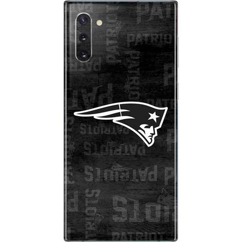 NFL New England Patriots Black & White Galaxy Note 10 Skin