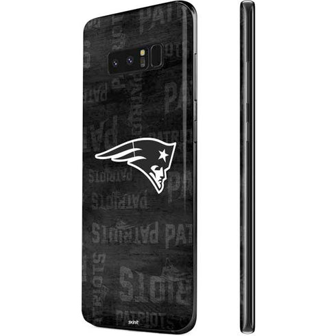 NFL New England Patriots Black & White Galaxy Note 8 Skin