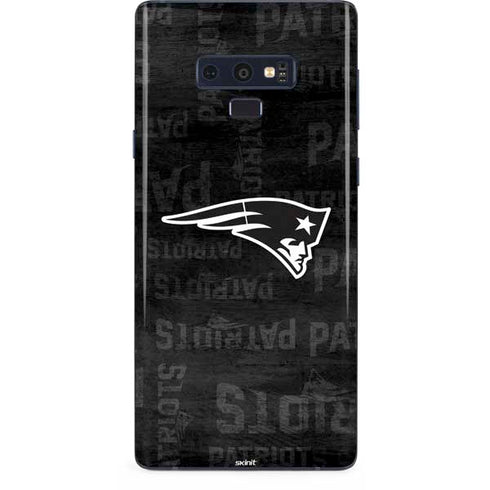 NFL New England Patriots Black & White Galaxy Note 9 Skin