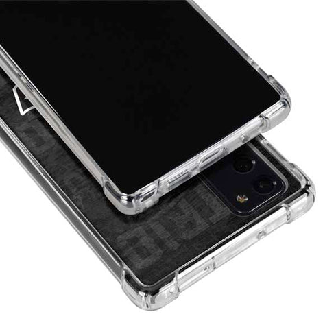 NFL New England Patriots Black & White Galaxy Note20 5G Clear Case