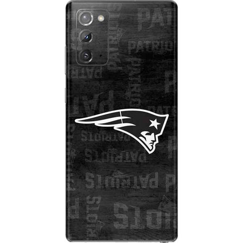 NFL New England Patriots Black & White Galaxy Note20 5G Skin
