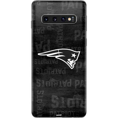 NFL New England Patriots Black & White Galaxy S10 Skin