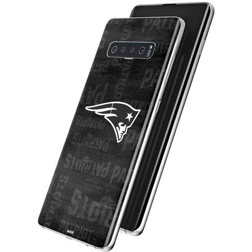 NFL New England Patriots Black & White Galaxy S10 Skin