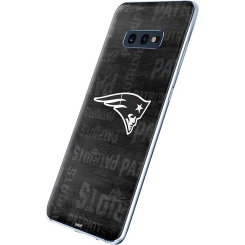 NFL New England Patriots Black & White Galaxy S10e Skin