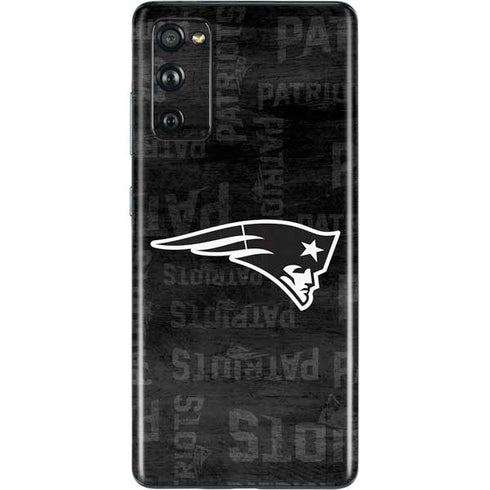 NFL New England Patriots Black & White Galaxy S20 Fan Edition Skin