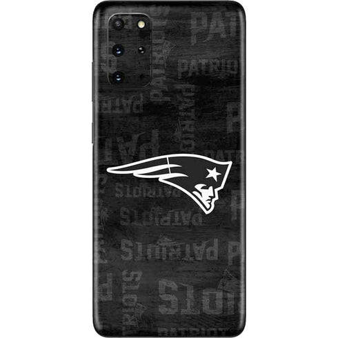 NFL New England Patriots Black & White Galaxy S20 Plus Skin