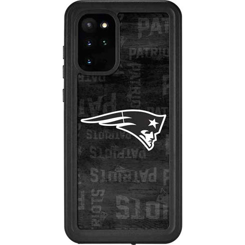 NFL New England Patriots Black & White Galaxy S20 Plus Waterproof Case