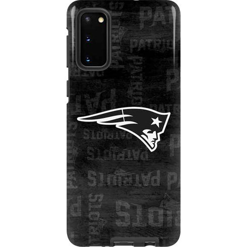 NFL New England Patriots Black & White Galaxy S20 Pro Case