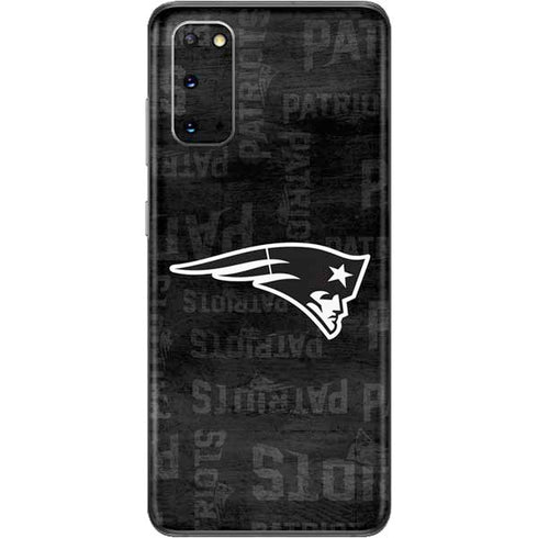 NFL New England Patriots Black & White Galaxy S20 Skin
