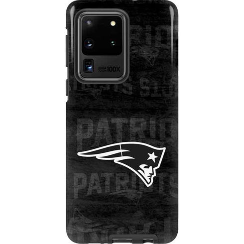 NFL New England Patriots Black & White Galaxy S20 Ultra 5G Pro Case