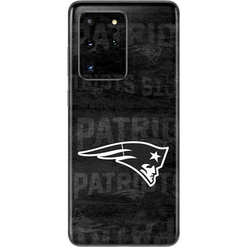NFL New England Patriots Black & White Galaxy S20 Ultra 5G Skin