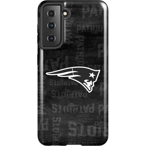 NFL New England Patriots Black & White Galaxy S21 5G Pro Case