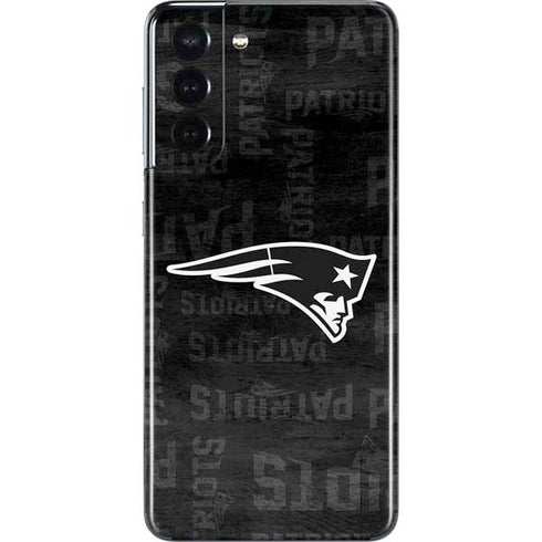 NFL New England Patriots Black & White Galaxy S21 5G Skin