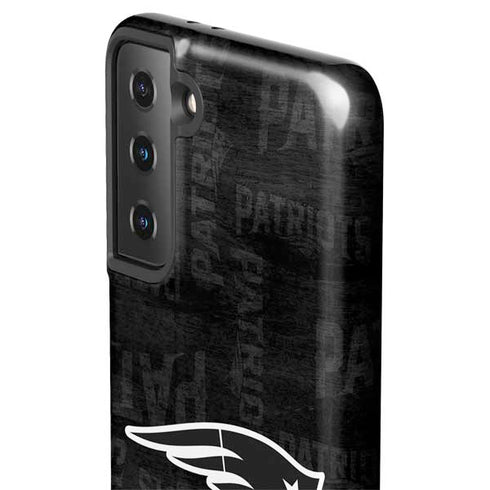 NFL New England Patriots Black & White Galaxy S21 FE Pro Case