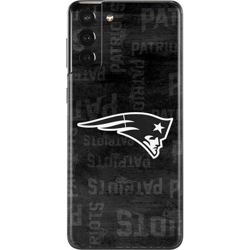 NFL New England Patriots Black & White Galaxy S21 Plus 5G Skin