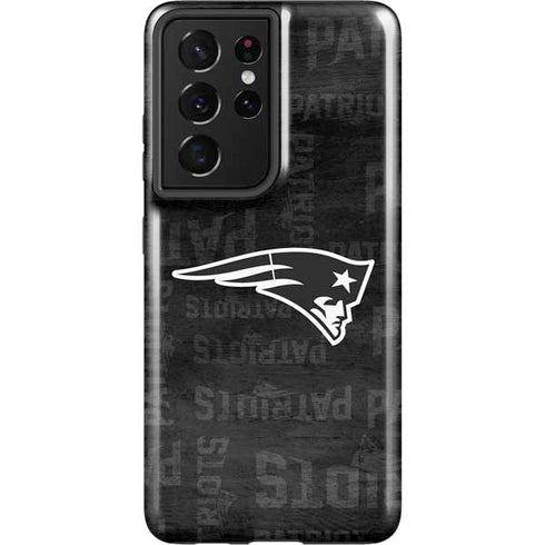 NFL New England Patriots Black & White Galaxy S21 Ultra 5G Pro Case