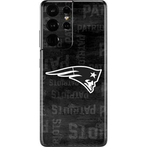 NFL New England Patriots Black & White Galaxy S21 Ultra 5G Skin