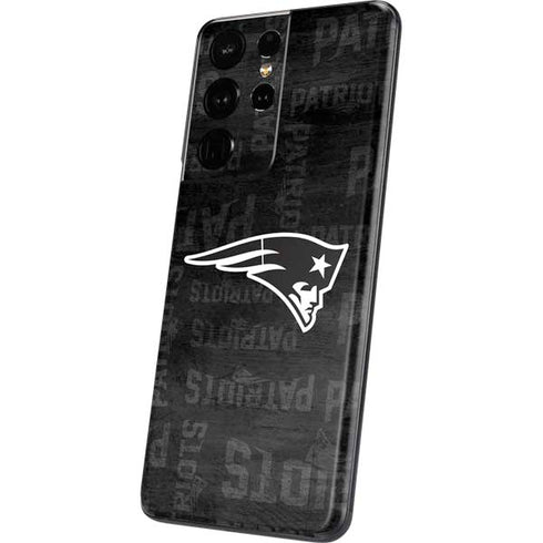 NFL New England Patriots Black & White Galaxy S21 Ultra 5G Skin