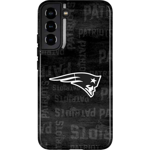 NFL New England Patriots Black & White Galaxy S22 Plus Pro Case
