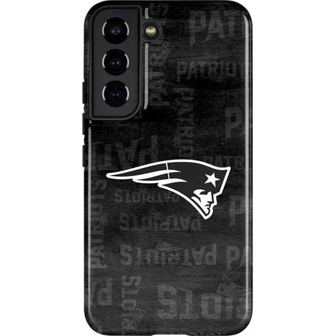 NFL New England Patriots Black & White Galaxy S22 Pro Case