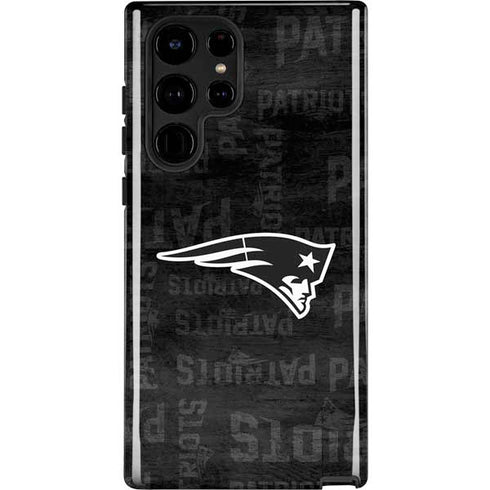 NFL New England Patriots Black & White Galaxy S22 Ultra Pro Case