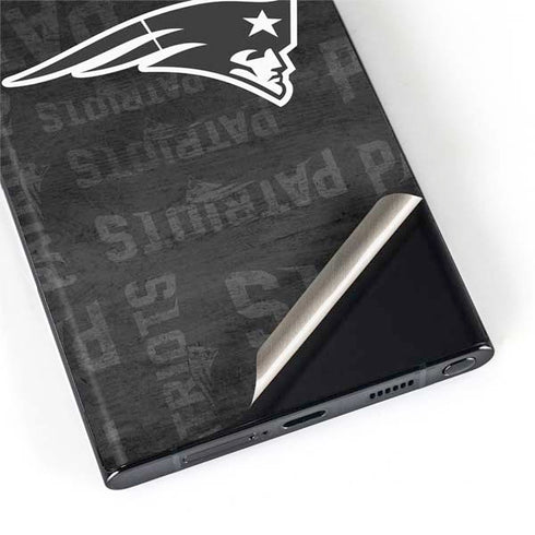 NFL New England Patriots Black & White Galaxy S22 Ultra Skin