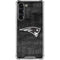 NFL New England Patriots Black & White Galaxy S23 Plus Clear Case