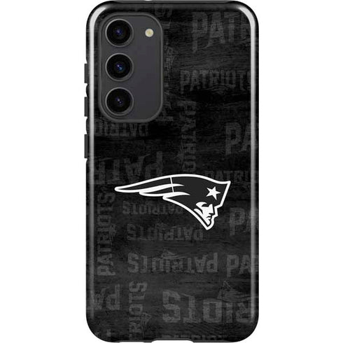 NFL New England Patriots Black & White Galaxy S23 Plus Pro Case