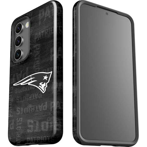 NFL New England Patriots Black & White Galaxy S23 Plus Pro Case
