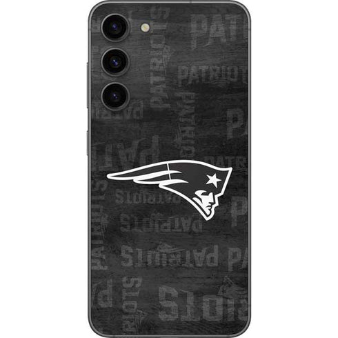 NFL New England Patriots Black & White Galaxy S23 Plus Skin