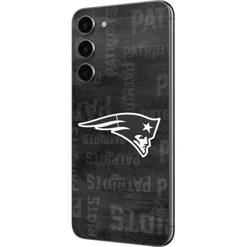 NFL New England Patriots Black & White Galaxy S23 Plus Skin