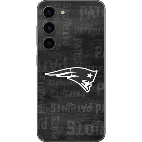 NFL New England Patriots Black & White Galaxy S23 Skin