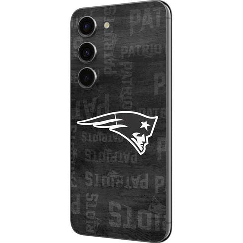 NFL New England Patriots Black & White Galaxy S23 Skin