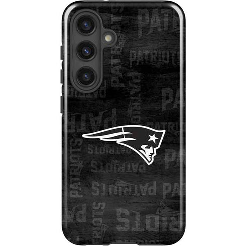 NFL New England Patriots Black & White Galaxy S24 Impact Case