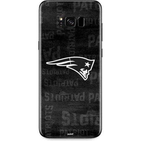 NFL New England Patriots Black & White Galaxy S8 Plus Skin