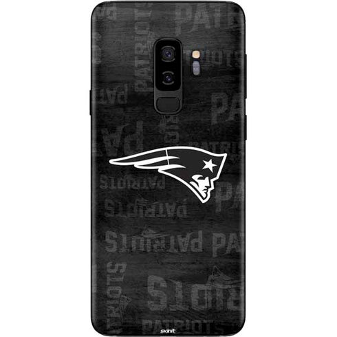 NFL New England Patriots Black & White Galaxy S9 Plus Skin