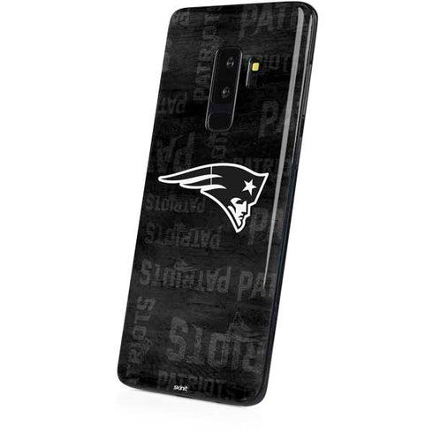 NFL New England Patriots Black & White Galaxy S9 Plus Skin