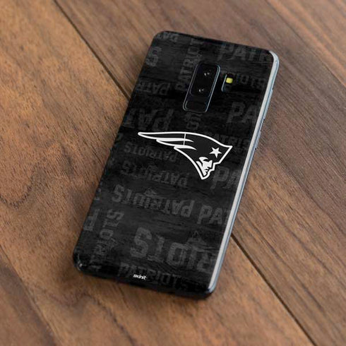 NFL New England Patriots Black & White Galaxy S9 Plus Skin