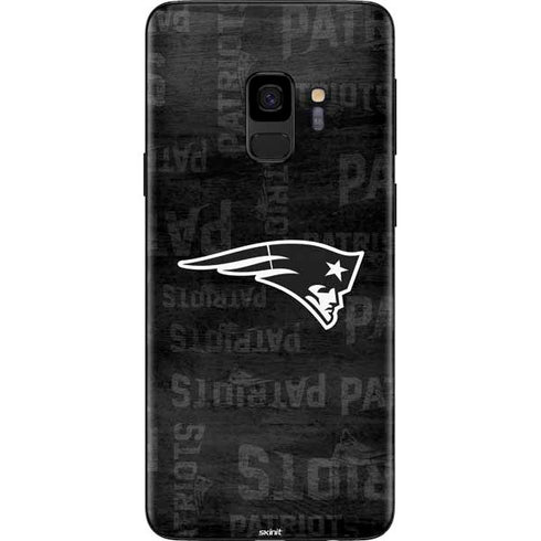 NFL New England Patriots Black & White Galaxy S9 Skin