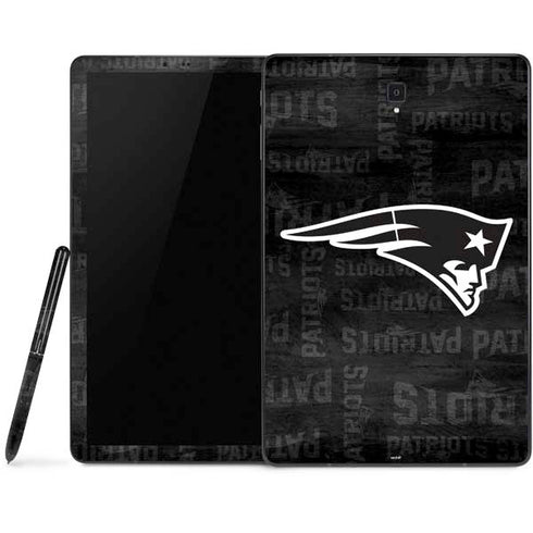 NFL New England Patriots Black & White Samsung Galaxy Tab Skin