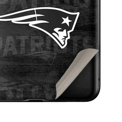 NFL New England Patriots Black & White Galaxy Z Flip Skin