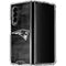 NFL New England Patriots Black & White Galaxy Z Fold4 5G Clear Case