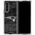 NFL New England Patriots Black & White Galaxy Z Fold4 5G Clear Case