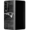 NFL New England Patriots Black & White Galaxy Z Fold4 5G Skin