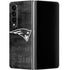 NFL New England Patriots Black & White Galaxy Z Fold4 5G Skin