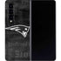 NFL New England Patriots Black & White Galaxy Z Fold4 5G Skin