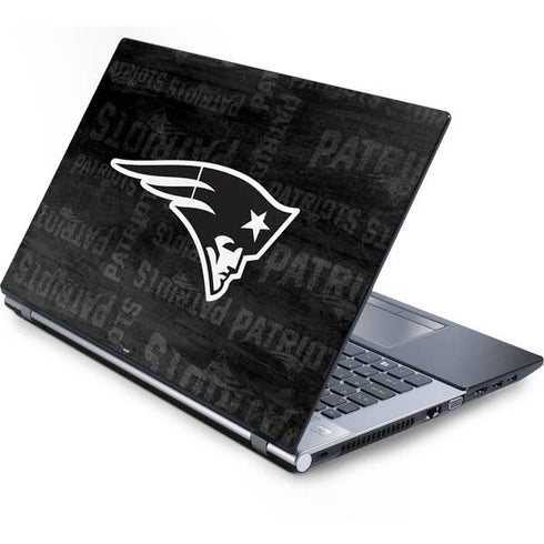 NFL New England Patriots Black & White Generic Laptop Skin